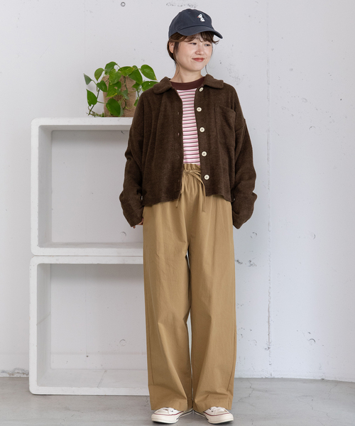 POU DOU DOU(プードゥドゥ)の「ドロストイージーパンツ(その他パンツ・レディース・ブラック/カーキ/ベージュ・M)」の17枚目の写真