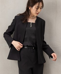 ROBEDECORA（ローブデコラ）の「【洗えて動けるスーツ】ペプラムジャケット&ストレートパンツセット（スーツセット）」