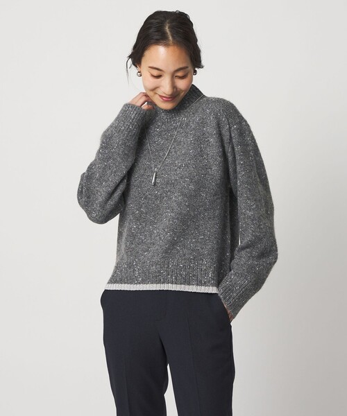 A DAY IN THE LIFE UNITED ARROWS(アデイインザライフユナイテッドアローズ)の「ラメネップ ハイネックニット <A DAY IN THE LIFE>(ニット/セーター・レディース・オフホワイト/ライム/ダークグレー/コバルトブルー・FREE)」の3枚目の写真