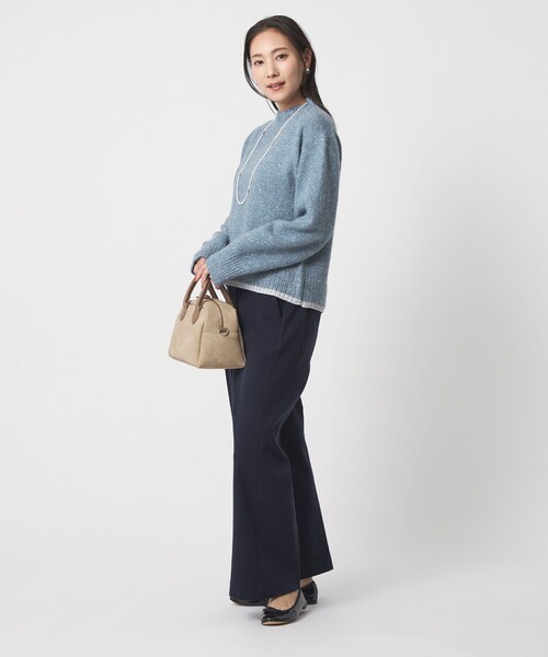 A DAY IN THE LIFE UNITED ARROWS(アデイインザライフユナイテッドアローズ)の「ラメネップ ハイネックニット <A DAY IN THE LIFE>(ニット/セーター・レディース・オフホワイト/ライム/ダークグレー/コバルトブルー・FREE)」の13枚目の写真