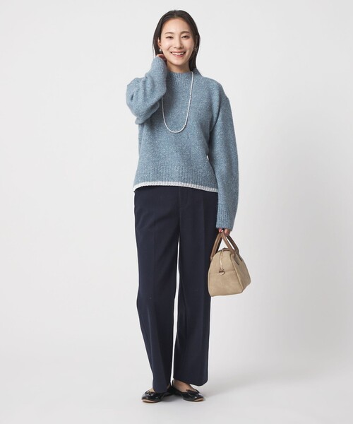 A DAY IN THE LIFE UNITED ARROWS(アデイインザライフユナイテッドアローズ)の「ラメネップ ハイネックニット <A DAY IN THE LIFE>(ニット/セーター・レディース・オフホワイト/ライム/ダークグレー/コバルトブルー・FREE)」の14枚目の写真