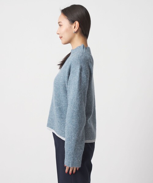 A DAY IN THE LIFE UNITED ARROWS(アデイインザライフユナイテッドアローズ)の「ラメネップ ハイネックニット <A DAY IN THE LIFE>(ニット/セーター・レディース・オフホワイト/ライム/ダークグレー/コバルトブルー・FREE)」の16枚目の写真