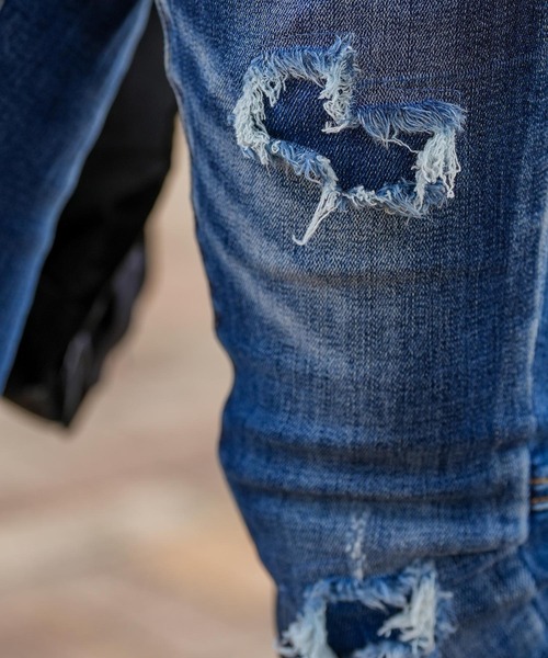 adamsJUGGLER（アダムスジャグラー）の「RTEG I/P デニムロングパンツ（デニムパンツ・メンズ・インディゴブルー/ブラック・S/M/L/XL/XXL）」の16枚目の写真