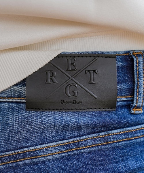 adamsJUGGLER（アダムスジャグラー）の「RTEG I/P デニムロングパンツ（デニムパンツ・メンズ・インディゴブルー/ブラック・S/M/L/XL/XXL）」の19枚目の写真