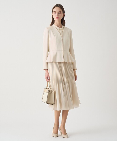 ANAYI（アナイ）の「【Eternal Line 2026】トリアセサテンペプラム ジャケット（その他アウター・レディース・アイボリー/ライトブルー/ネイビー・34/36/38）」の8枚目の写真