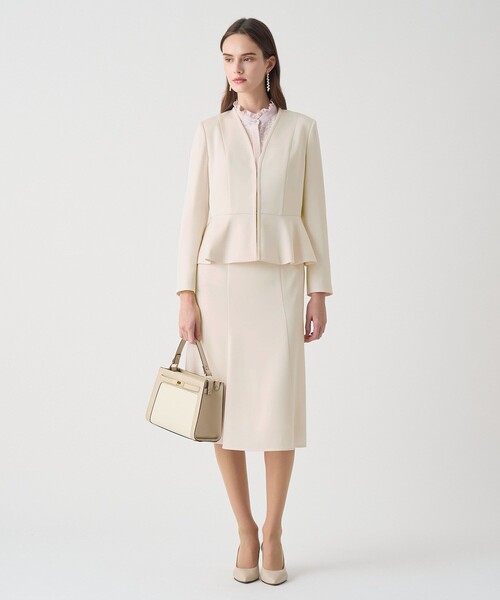 ANAYI（アナイ）の「【Eternal Line 2026】トリアセサテンペプラム ジャケット（その他アウター・レディース・アイボリー/ライトブルー/ネイビー・34/36/38）」の9枚目の写真