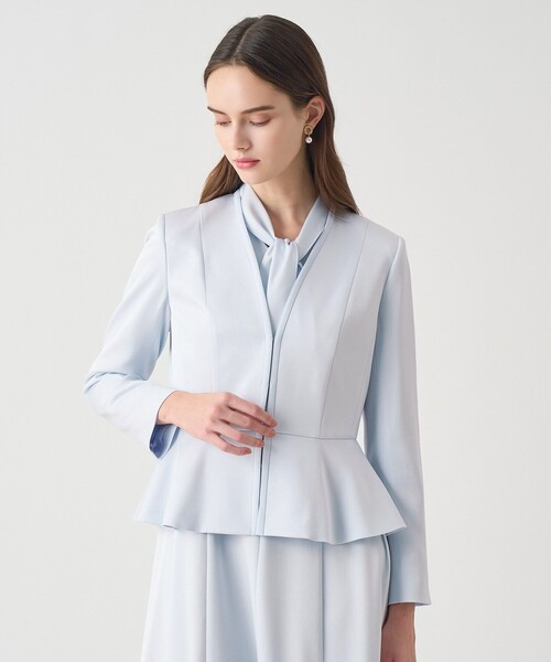 ANAYI（アナイ）の「【Eternal Line 2026】トリアセサテンペプラム ジャケット（その他アウター・レディース・アイボリー/ライトブルー/ネイビー・34/36/38）」の10枚目の写真