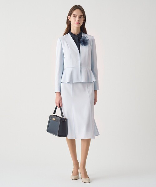 ANAYI（アナイ）の「【Eternal Line 2026】トリアセサテンペプラム ジャケット（その他アウター・レディース・アイボリー/ライトブルー/ネイビー・34/36/38）」の13枚目の写真