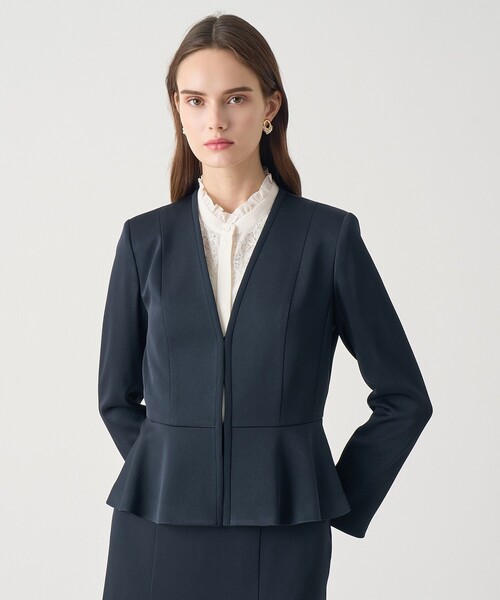 ANAYI（アナイ）の「【Eternal Line 2026】トリアセサテンペプラム ジャケット（その他アウター・レディース・アイボリー/ライトブルー/ネイビー・34/36/38）」の14枚目の写真