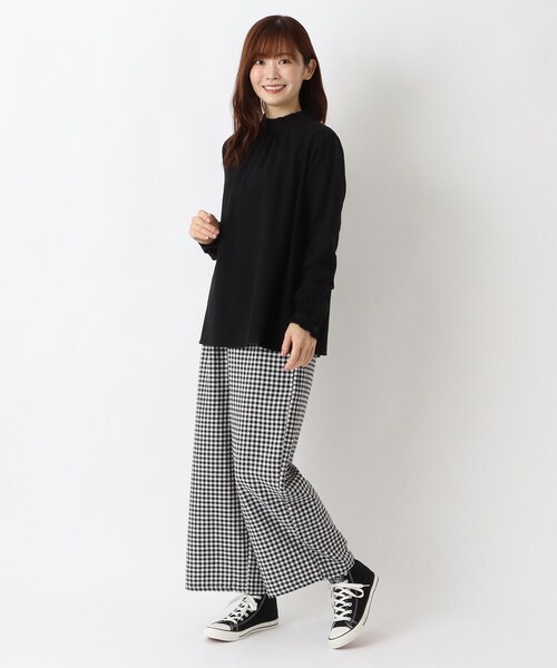 one'sterrace(ワンズテラス)の「ネルスタンドフリルブラウス(シャツ/ブラウス・レディース・アイボリー系8/その他/ブラック系8/ネイビー系5・02)」の18枚目の写真