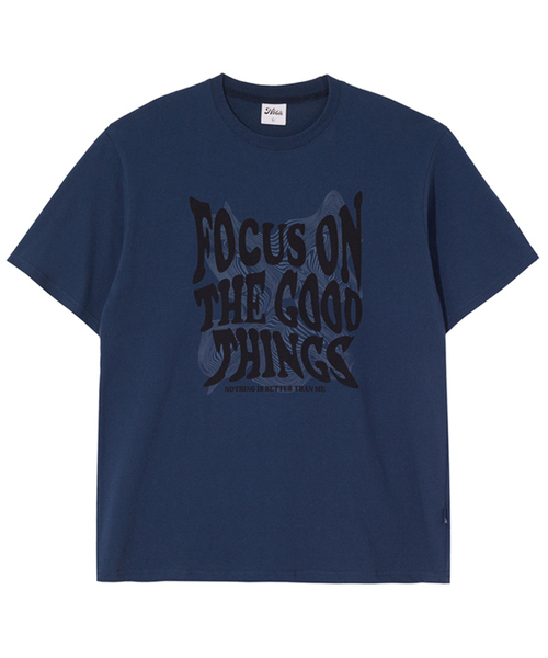 NOTHINGISBETTERTHANME(ナッシングイズベターザンミー)の「GEOMETRY LETTERING TEE_deep blue(Tシャツ/カットソー・レディース・その他・LARGE/MEDIUM/X-LARGE)」の1枚目の写真