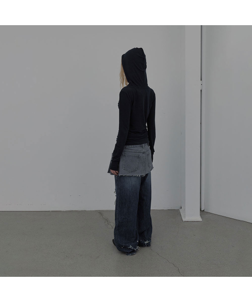 LCDC TM(エルシーディーシーティーエム)の「DART-DETAIL HOODIE (DARK GREY)(パーカー・レディース・その他・SMALL/MEDIUM)」の6枚目の写真