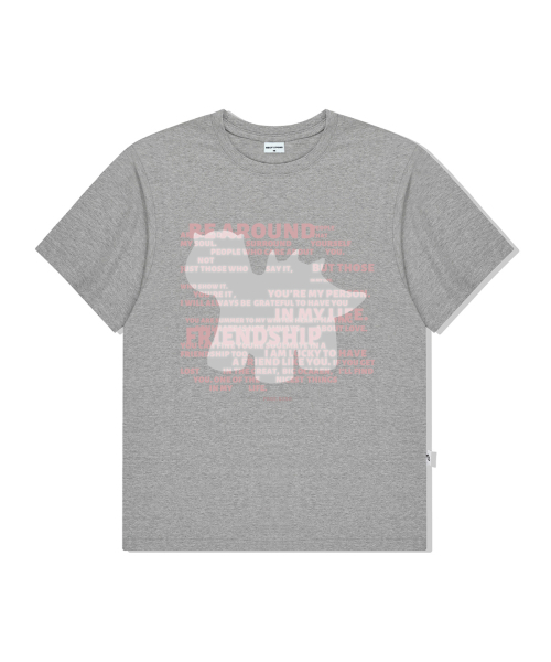 PAGESIISII(ページシシ)の「サウルスシルエットプリント半袖Tシャツメランジグレー(Tシャツ/カットソー・レディース・その他・SMALL/MEDIUM/LARGE)」の1枚目の写真