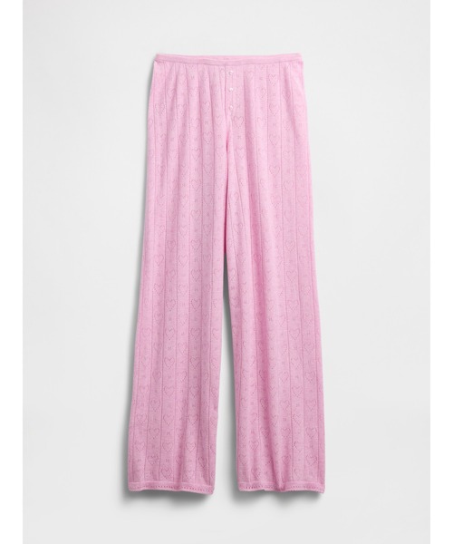 GAP(ギャップ)の「ライトウェイト CashSoft カシミヤタッチ ポインテール ハートパジャマパンツ(ルームウェア/パジャマ・レディース・ライトグレー/ピンク・XS/S/M/L/XXS)」の4枚目の写真
