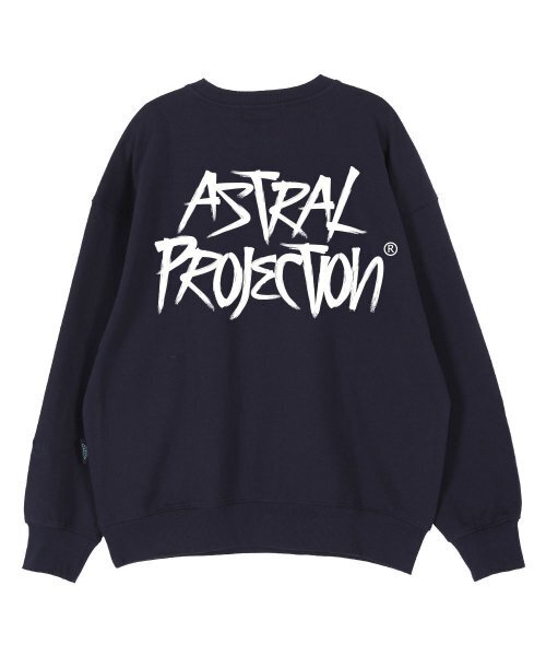 ASTRAL PROJECTION(アストラルプロジェクション)の「グラフィティレタリングオーバーサイズドロップショルダースウェット_ネイビー(スウェット・メンズ・その他・LARGE/X-LARGE/XX-LARGE)」の2枚目の写真
