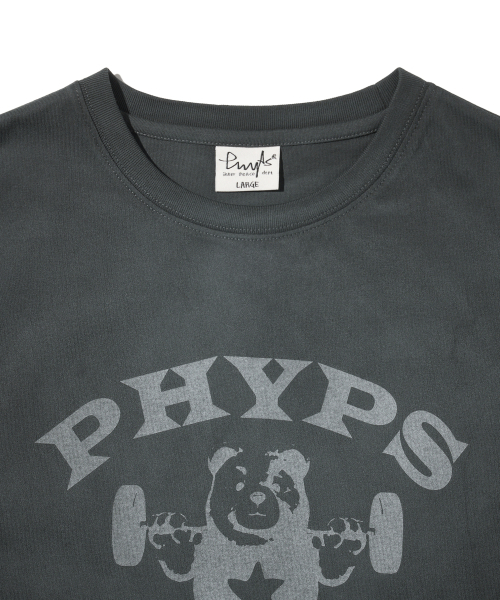 PHYSICAL DEPARTMENT(フィジカル デパートメント)の「ウェイトベアスリーブレス_チャコール(Tシャツ/カットソー・レディース・その他・MEDIUM/LARGE)」の4枚目の写真