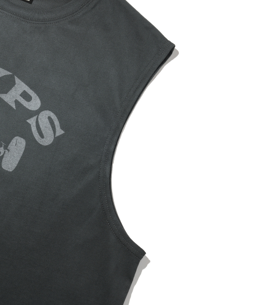 PHYSICAL DEPARTMENT(フィジカル デパートメント)の「ウェイトベアスリーブレス_チャコール(Tシャツ/カットソー・レディース・その他・MEDIUM/LARGE)」の7枚目の写真