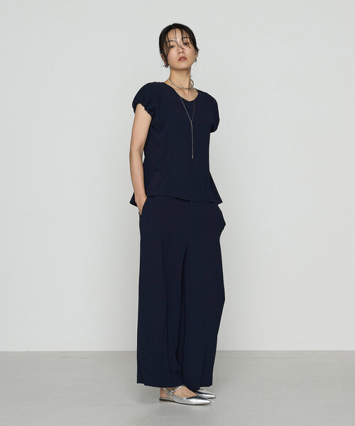 K.T KIYOKO TAKASE(キヨコタカセ)の「〔 Sサイズ 〕 バックサテンジョーゼット ギャザースリーブプルオーバー(シャツ/ブラウス・レディース・ダークグレー・5号)」の7枚目の写真