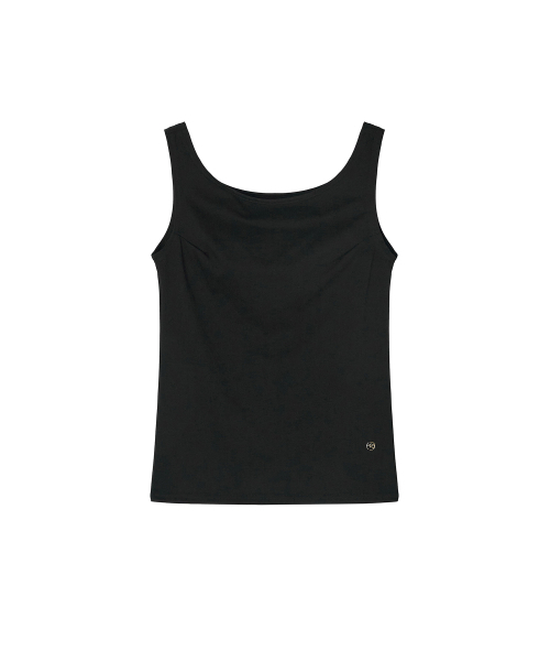 MAYVERU(メイバーユー)の「Balm Off-Shoulder Sleeveless T-Shirt _ Black(Tシャツ/カットソー・レディース・ブラック・FREE)」の4枚目の写真