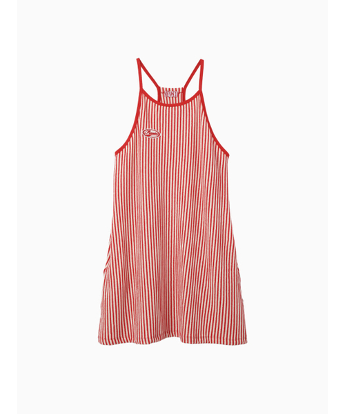MENASOO(ミナス)の「MENASOO SUMMER STRIPE TERRY STRAP ONEPIECE_RED(ワンピース・レディース・レッド・F)」の21枚目の写真