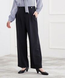grove | 【マシンウォッシュ/防シワ/S-3L】着回しできるカセット服ワイドパンツ(その他パンツ)