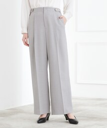 grove | 【マシンウォッシュ/防シワ/S-3L】着回しできるカセット服ワイドパンツ(その他パンツ)