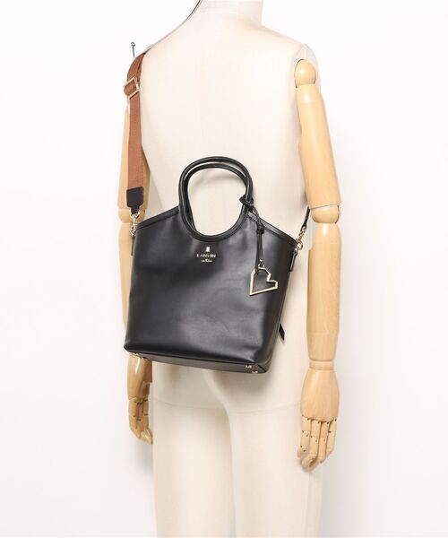 LANVIN en Bleu（ランバンオンブルー）の「カリテ 2WAYハンドバッグ（ハンドバッグ・レディース・ブラック/ブラウン・FREE）」の7枚目の写真