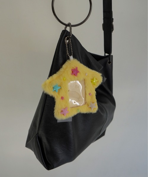 Port(ポート)の「【 Port / ポート 】 ふわもこ スター トレカケース / 定期入れケース / パスケース_(カードケース・レディース・ブルー/イエロー・FREE)」の2枚目の写真