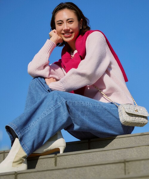 23区(ニジュウサンク)の「【Oggi・VERY掲載】GIOLICA ツイードミニ ショルダーバッグ(ショルダーバッグ・レディース・アイボリー系3/ブラック系3/ネイビー系3・F)」の20枚目の写真