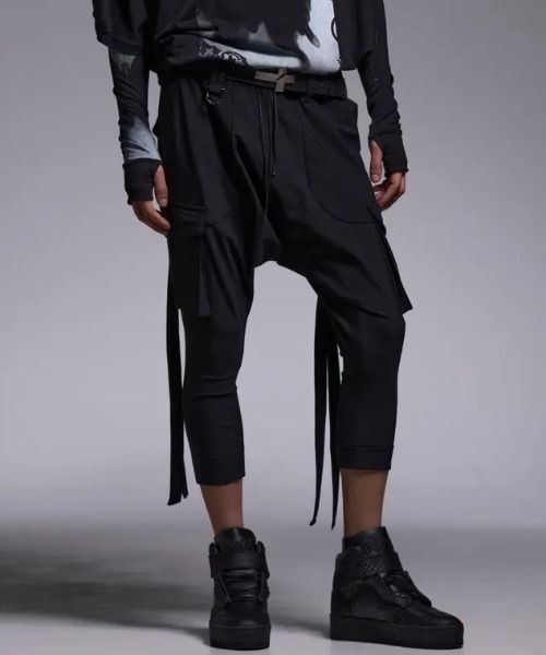 キリュウキリュウ kiryuyrik サルエルパンツ ブラック メンズ M kiryuyrik（キリュウキリュウ）の「サルエルボンデージ（その他パンツ