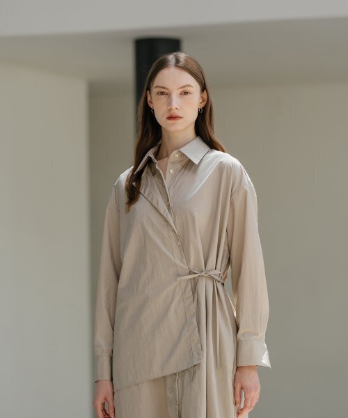 YOUNESS(ユニス)の「Double Panel Shirt Dress BG(ワンピース・レディース・その他・FREE)」の3枚目の写真