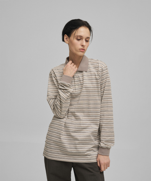 ANOTHER OFFICE WOMEN（アナザー オフィス ウーマン）の「w. Brief Rugby Tee (Light Khaki)（ポロシャツ・レディース・その他・FREE）」の2枚目の写真