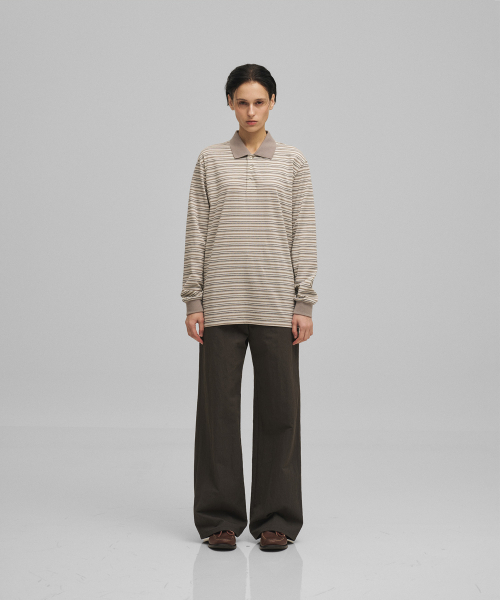 ANOTHER OFFICE WOMEN（アナザー オフィス ウーマン）の「w. Brief Rugby Tee (Light Khaki)（ポロシャツ・レディース・その他・FREE）」の3枚目の写真