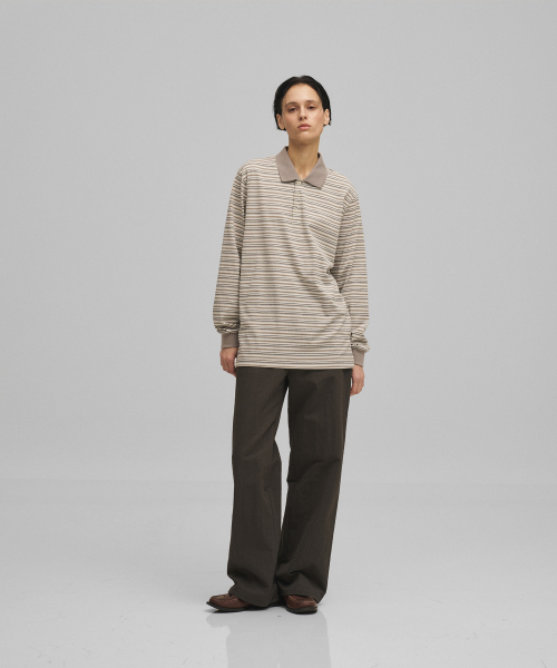 ANOTHER OFFICE WOMEN（アナザー オフィス ウーマン）の「w. Brief Rugby Tee (Light Khaki)（ポロシャツ・レディース・その他・FREE）」の4枚目の写真