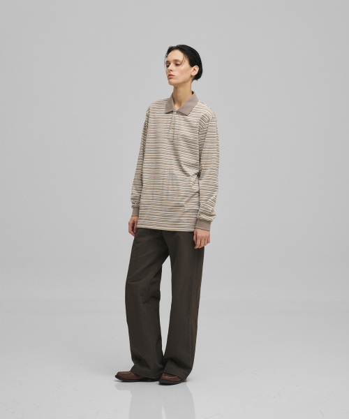 ANOTHER OFFICE WOMEN（アナザー オフィス ウーマン）の「w. Brief Rugby Tee (Light Khaki)（ポロシャツ・レディース・その他・FREE）」の5枚目の写真