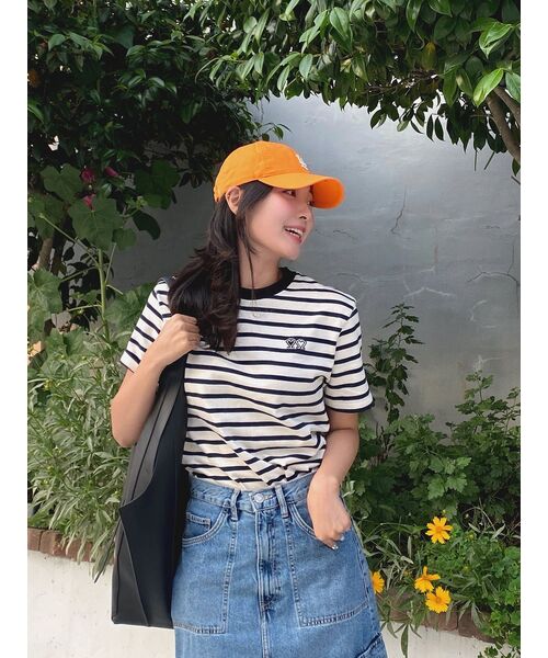 ZEMA(ジェマ)の「オールドゥ ストライプTシャツ - アイボリー(Tシャツ/カットソー・レディース・その他・1/2/3)」の9枚目の写真