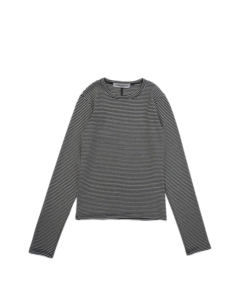 320SHOWROOM（320ショールーム）の「Noah Stitch Stripe Tee Navy（Tシャツ/カットソー・レディース・ネイビー・FREE）」の3枚目の写真