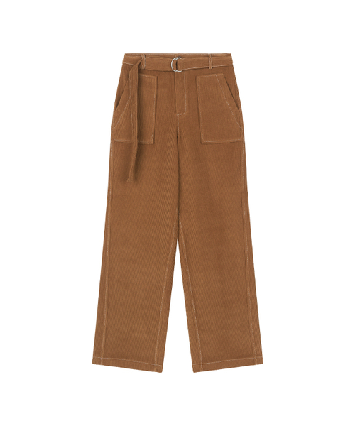 MIDNLOW(ミッドアンドロー)の「Stitched Corduroy Pants (Camel)(その他パンツ・レディース・その他・SMALL/MEDIUM)」の2枚目の写真