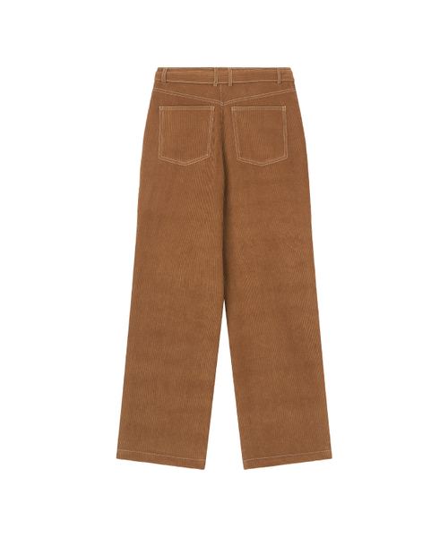 MIDNLOW(ミッドアンドロー)の「Stitched Corduroy Pants (Camel)(その他パンツ・レディース・その他・SMALL/MEDIUM)」の3枚目の写真