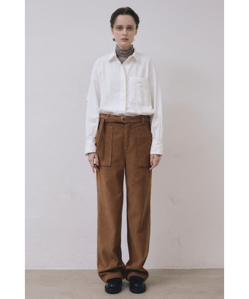 MIDNLOW(ミッドアンドロー)の「Stitched Corduroy Pants (Camel)(その他パンツ・レディース・その他・SMALL/MEDIUM)」の6枚目の写真