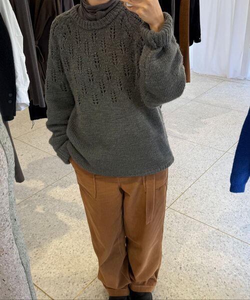 MIDNLOW(ミッドアンドロー)の「Stitched Corduroy Pants (Camel)(その他パンツ・レディース・その他・SMALL/MEDIUM)」の8枚目の写真