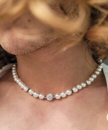 AG47（エイジー47）の「23-Necklace50 Cubic Ball Pearl 8mm（ネックレス）」
