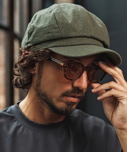 CAMBIO（カンビオ）の「mko13335- Cotton Linen Casquette キャスケット(NF-261-BO007)（キャスケット・メンズ・ブラック/グレー/カーキオリーブ/ダークベージュ・FREE）」の15枚目の写真