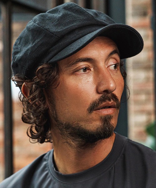 CAMBIO（カンビオ）の「mko13335- Cotton Linen Casquette キャスケット(NF-261-BO007)（キャスケット・メンズ・ブラック/グレー/カーキオリーブ/ダークベージュ・FREE）」の21枚目の写真