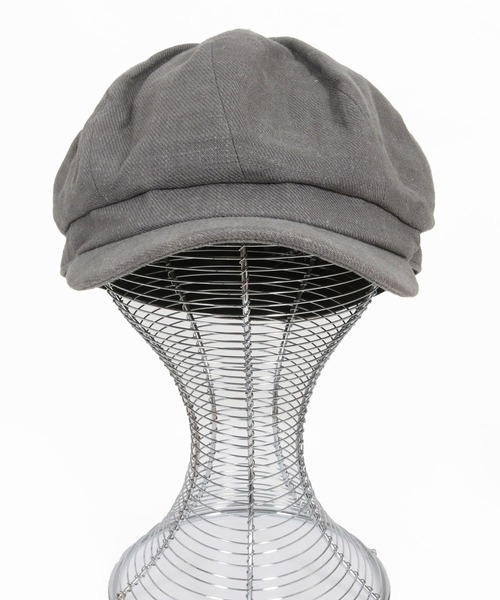 CAMBIO（カンビオ）の「mko13335- Cotton Linen Casquette キャスケット(NF-261-BO007)（キャスケット・メンズ・ブラック/グレー/カーキオリーブ/ダークベージュ・FREE）」の6枚目の写真