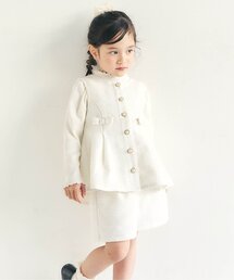 apres les cours | ツイードペプラムセットアップ＿アプレレクールマシェリ(セットアップ)