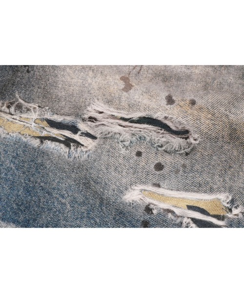 A BATHING APE(アベイシングエイプ)の「BAPE STA FAKE PRINT RELAXED FIT SHORTS(その他パンツ・メンズ・ブラック/ライトインディゴブルー・MEDIUM/X-LARGE/SMALL/XX-LARGE/LARGE)」の8枚目の写真