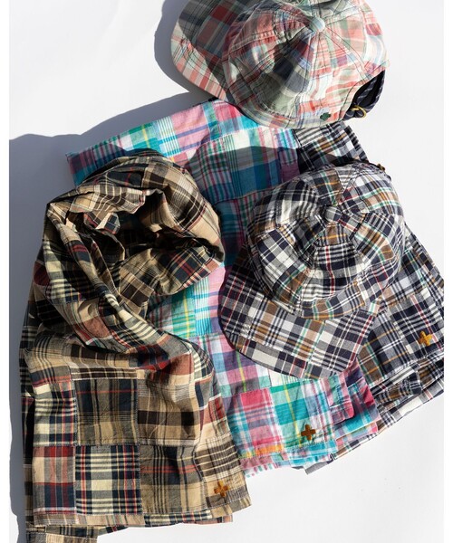 BEAMS PLUS（ビームスプラス）の「B.D. Classic-fit Patchwork Madras（シャツ/ブラウス・メンズ・ブラウン・X-LARGE/LARGE/MEDIUM/SMALL）」の2枚目の写真