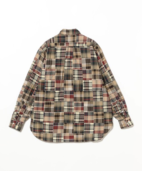 BEAMS PLUS（ビームスプラス）の「B.D. Classic-fit Patchwork Madras（シャツ/ブラウス・メンズ・ブラウン・X-LARGE/LARGE/MEDIUM/SMALL）」の8枚目の写真