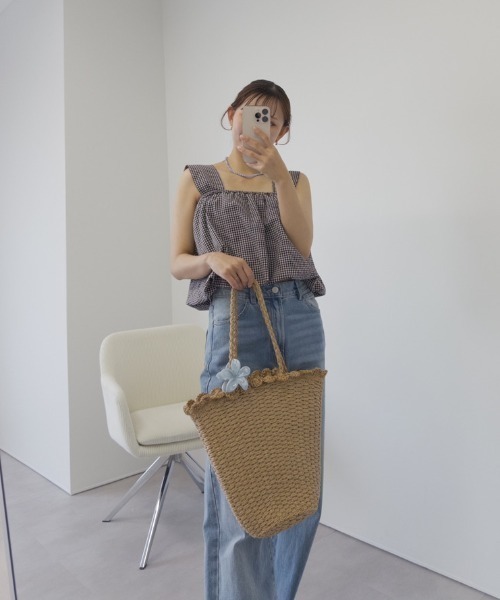 SEA DRESS(シードレス)の「選べる2typeかごバッグ(かごバッグ・レディース・ベージュ/ライトベージュ・FREE)」の21枚目の写真